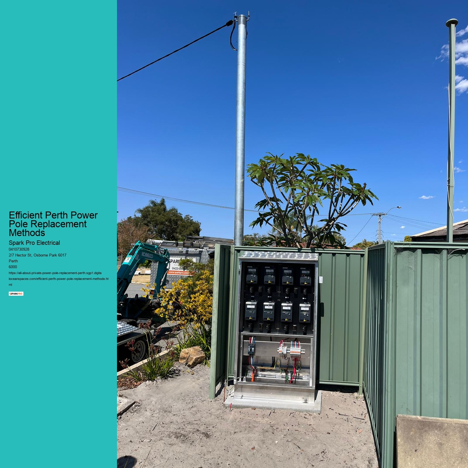 Advanced Power Pole Replacement in Perth