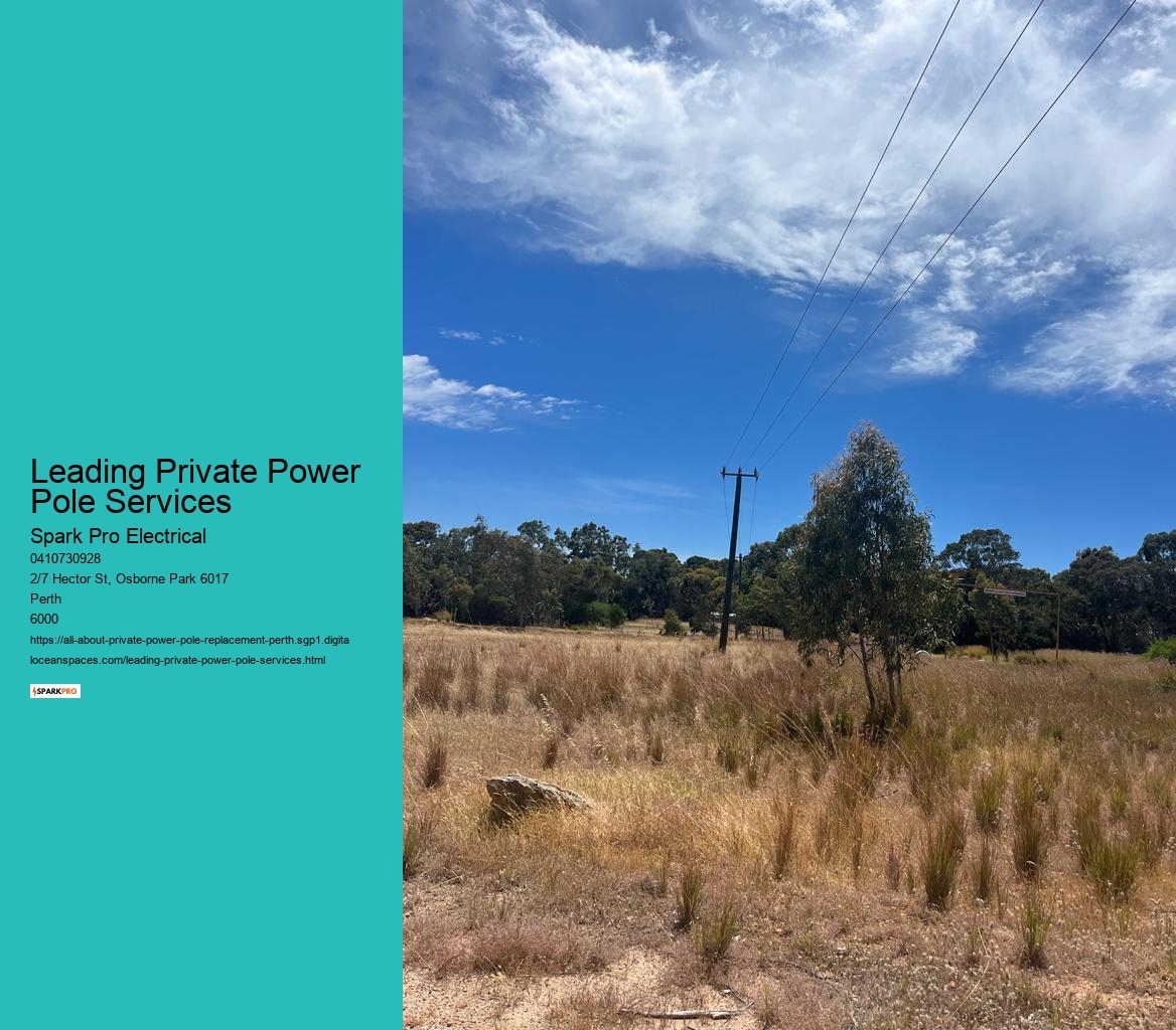 Comprehensive Power Pole Services for Perth